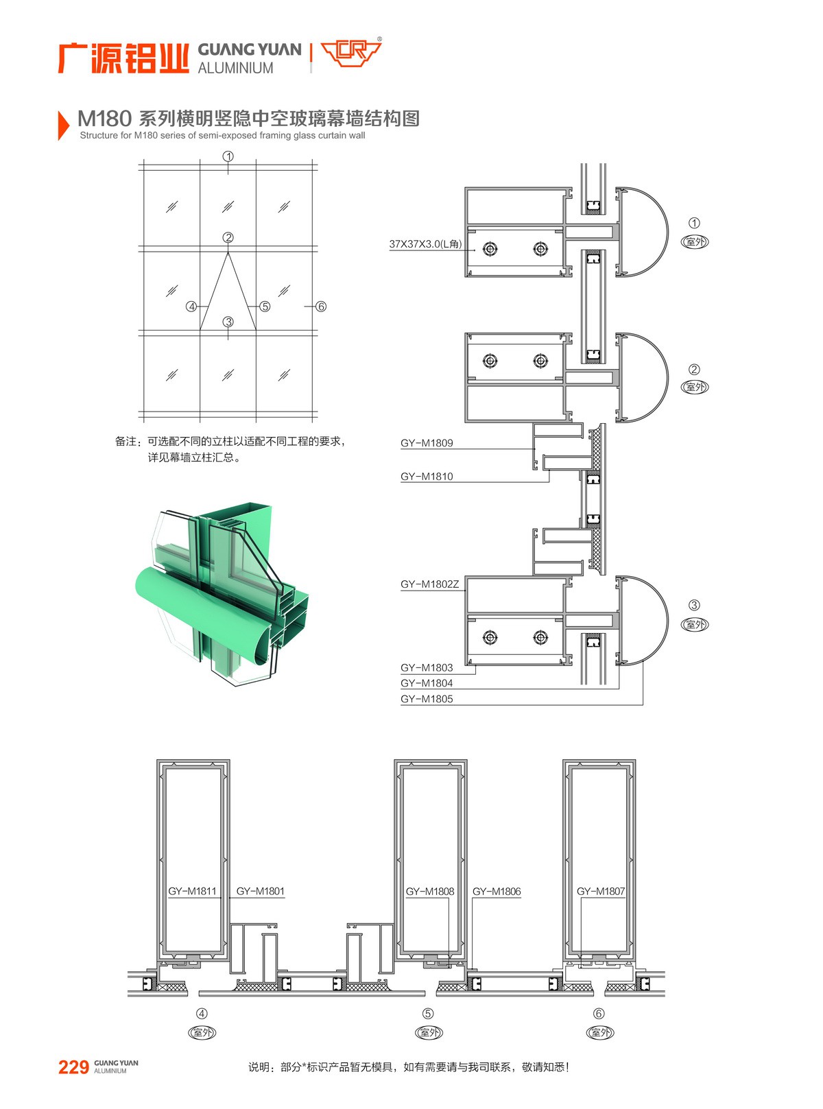 grm92系列推拉门结构图_铝型材_工业铝材_门窗型材_全铝家居家具_家装